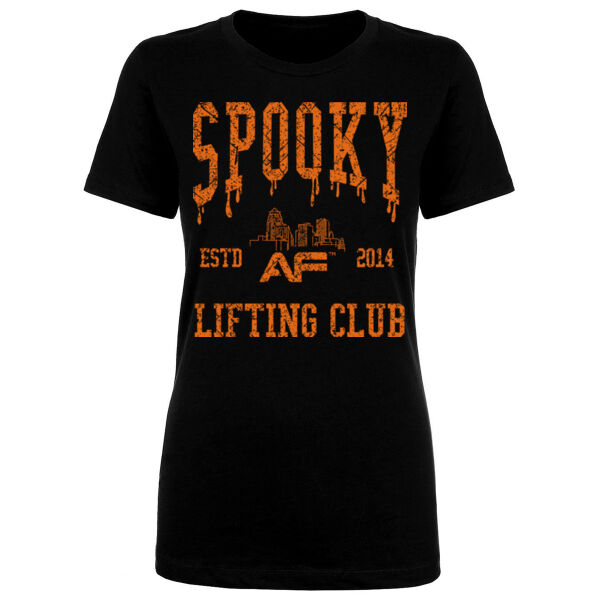SPOOKY LIFTING CLUB - WOMEN'S FITTED T-SHIRT Thumbnail