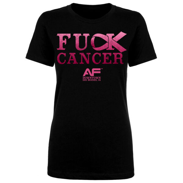 F*CK CANCER - WOMEN'S FITTED T-SHIRT Thumbnail